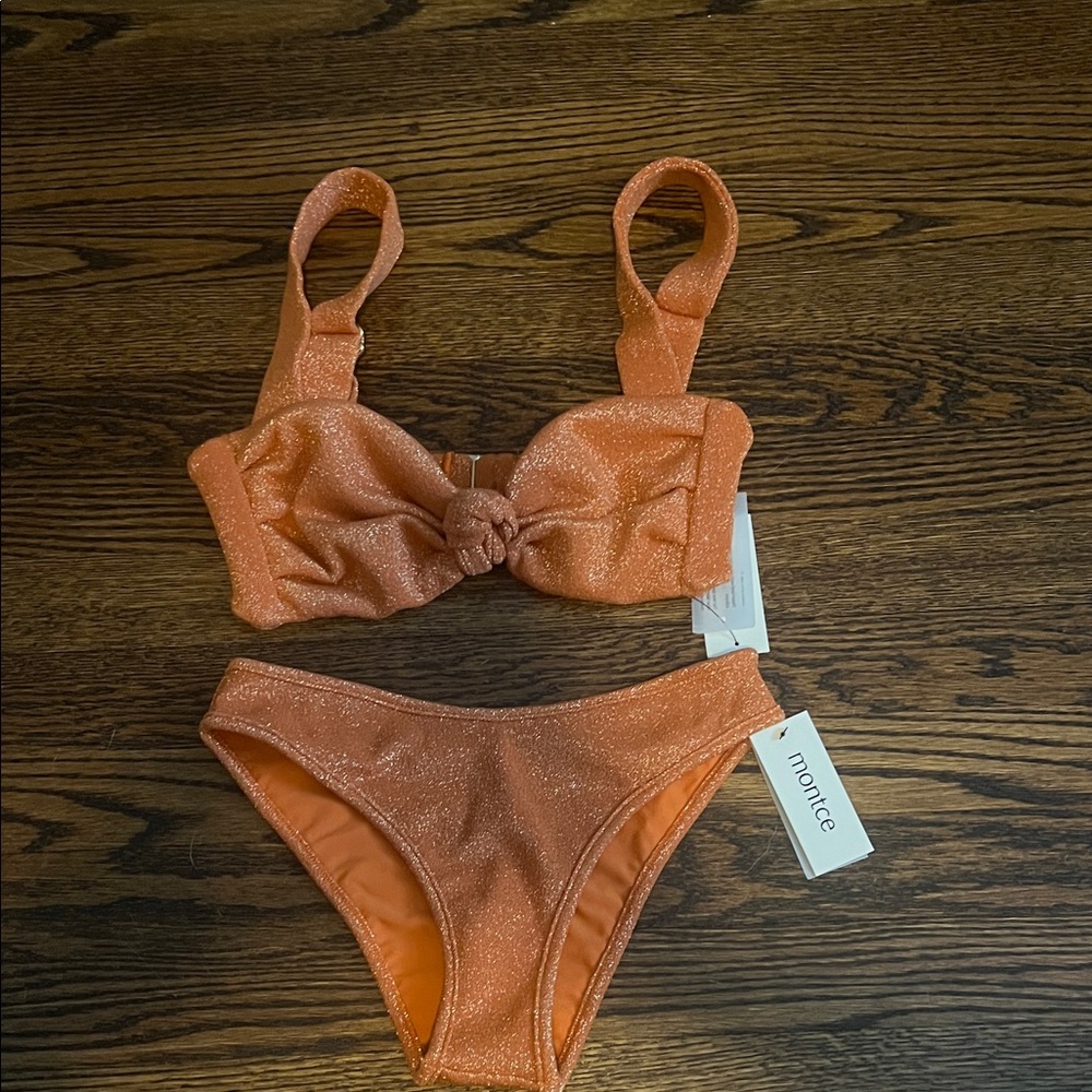 Montce Shimmering Orange Bikini Set